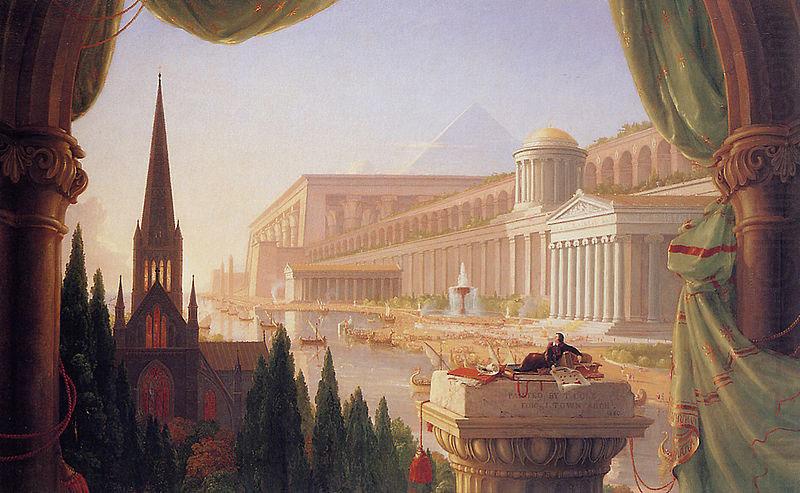 Thomas Cole The dream of the architect china oil painting image